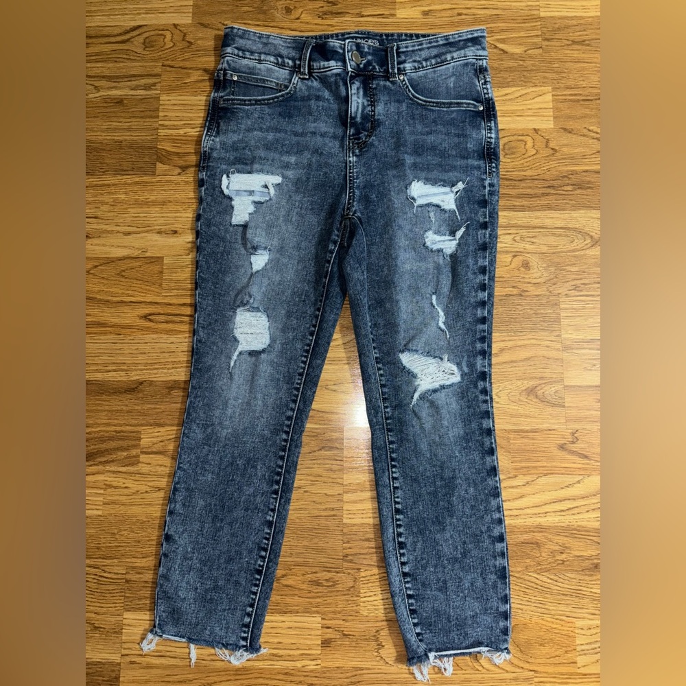 Maurices EVER Flex High Rise Skinny Jeans Women's Size 14W Acid Wash Stretchy